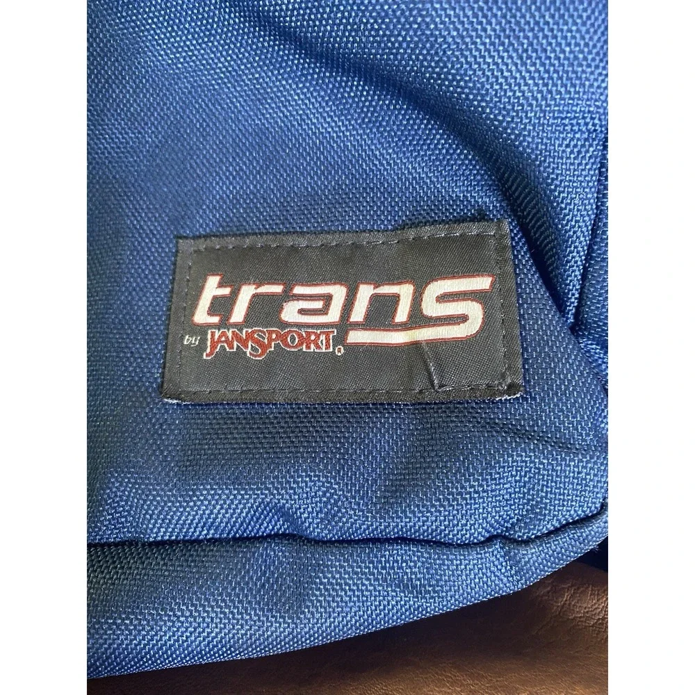 Trans Jansport Backpack - Solid Blue School Laptop CLEAN